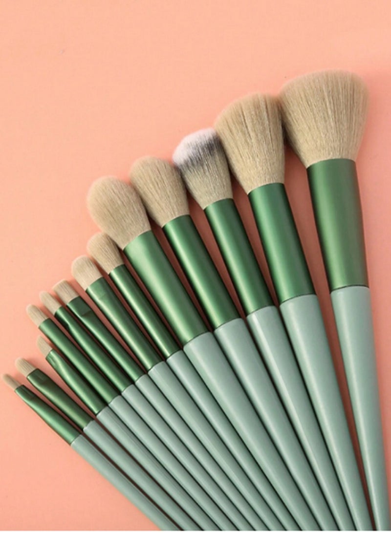 13-Piece Professional Makeup Brush Set with Travel Case – Full Face & Eye Brushes for Seamless Application - Image 5