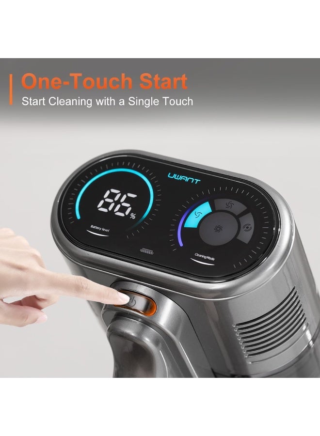 UWANT مُجدَّد - مكنسة كهربائية لاسلكية uwant مع محطة جمع الغبار التلقائية - Image 5
