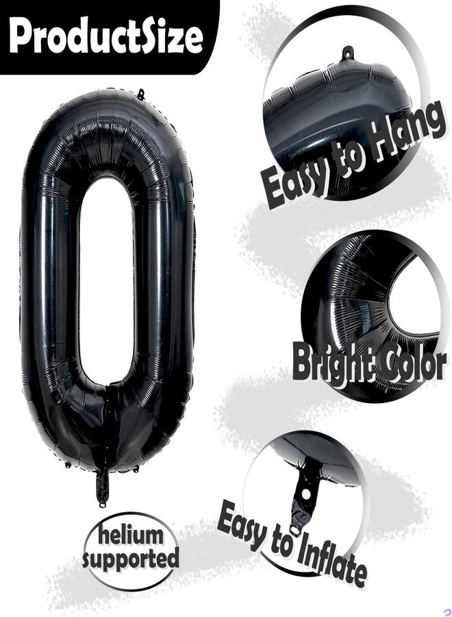 Florisland 40 inch Large Black 18 Balloon Number with Gold Crown Balloons 18th Birthday Big Foil Mylar Helium Balloon for Boys Girls 18th Birthday Anniversary Decorations Supplies Favors(Number 18 Balloons） - Image 3