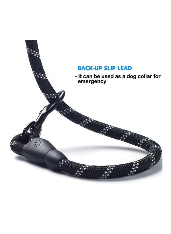 Dog leash with comfortable cushioned handle and high reflectivity, suitable for small, medium and large dogs,Training Leash with 360° Swivel Anti-Tangle, Traction Rope (1.2cm*1.5m) - Image 4