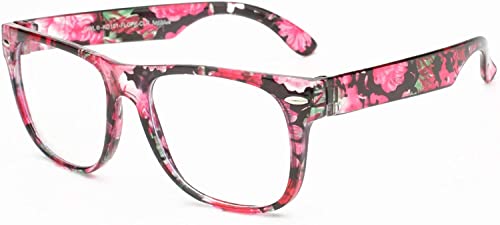 OWL Floral Pink Blue Light Blocking UV Protection Boys Girls Reading Gaming Glasses - Image 2