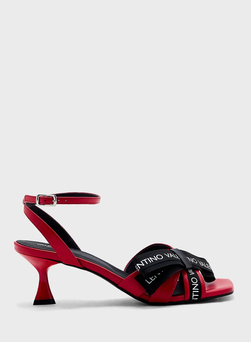 VALENTINO BY MARIO VALENTINO Ankle Strap Mid Heel Sandals