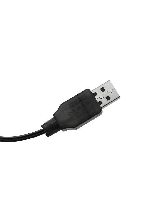 Maxmoral 3PCS Black USB Charging Cable JST Plug 3.7V USB Lithium Battery Charger for RC Aircraft Helicopter Toy Accessory - Image 3