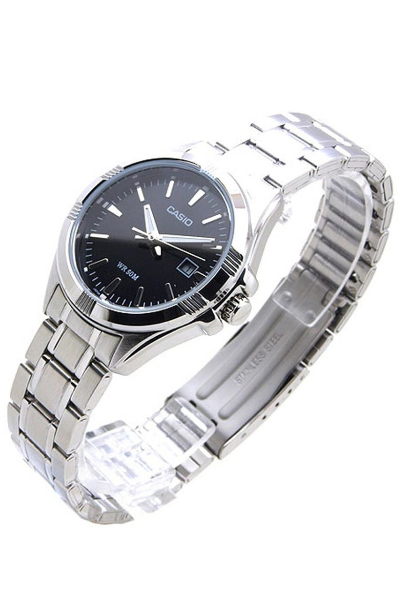 Casio Women'S Black Dial Stainless Steel Band Watch Ltp 1308D 1A, Quartz, Analog - Image 2