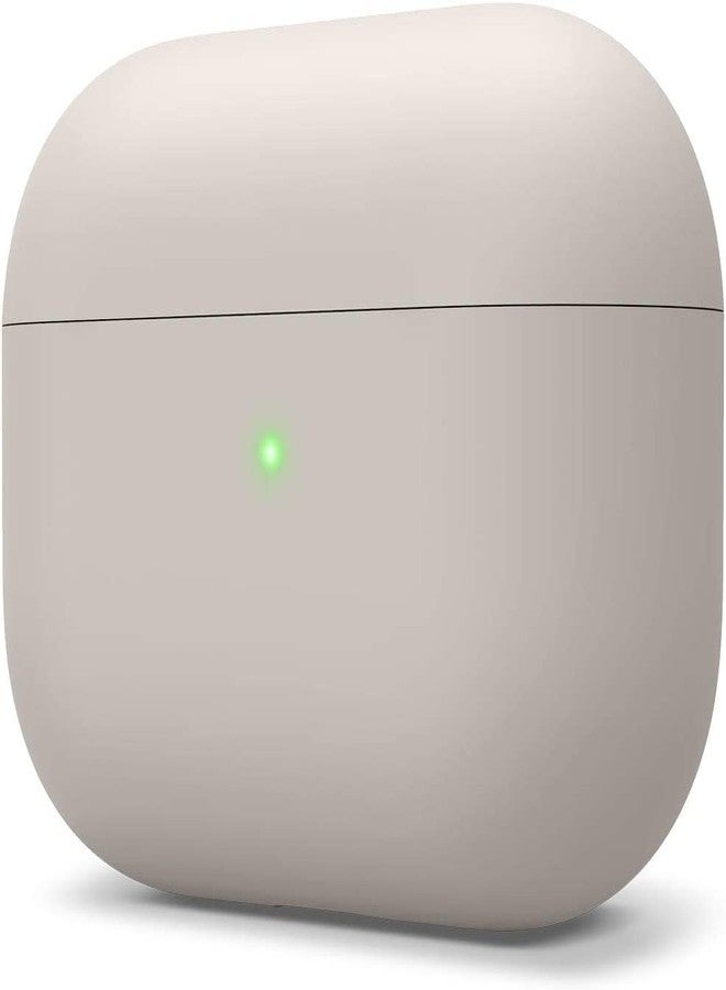 elago Liquid Silicone Case Compatible with AirPods Pro Case Cover - Triple Layer Protection, Safeguard Design, Supports Wireless Charging, Visible LED Light [Stone] - Image 1