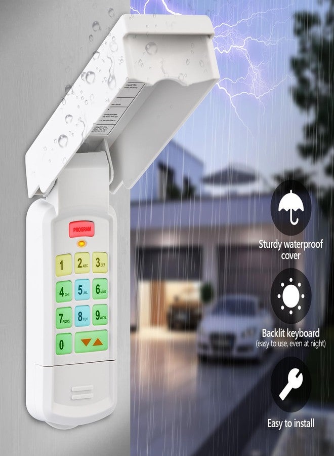 Aooashet for Overhead Garage Door Opener Keypad, Compatible with All Overhead/Genie Garage Door Openers, Work with Model GK-R 37332R OKP-BX GK-BX GWKP, GWK-IC, ACSDG, ACSDA1, ACSD1G, B8QACSDA, B8QACSDA1 - Image 5