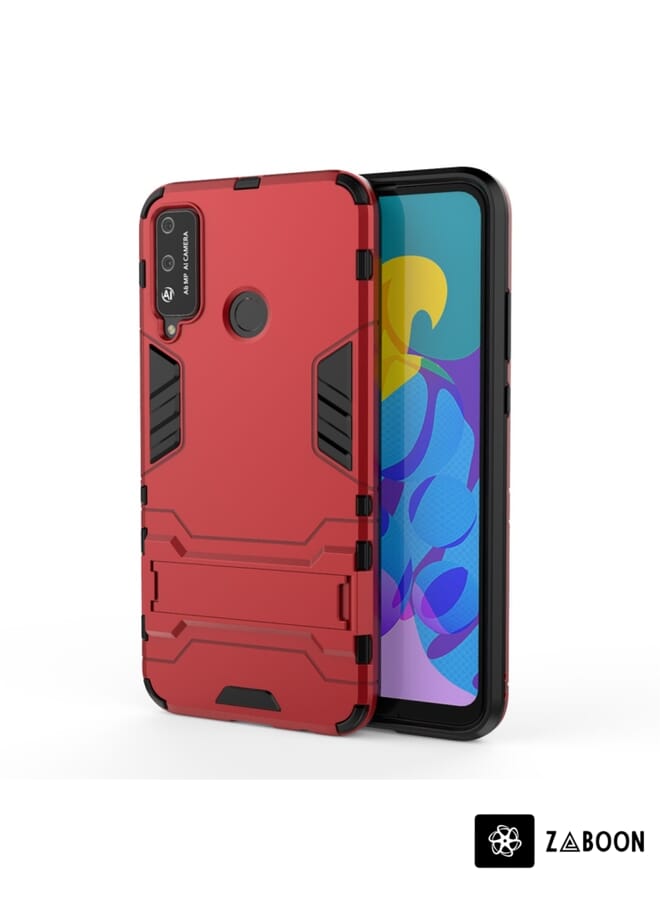 Zaboon Protective Case Cover For Huawei Honor Play 4T PC + TPU Shockproof Protective Case with Invisible Holder - Image 1