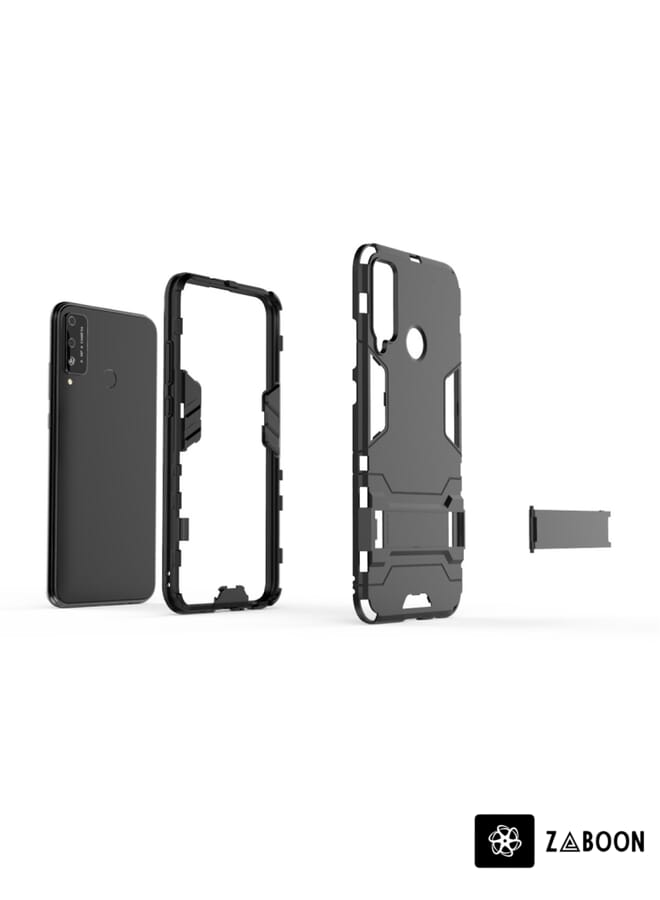 Zaboon Protective Case Cover For Huawei Honor Play 4T PC + TPU Shockproof Protective Case with Invisible Holder - Image 3