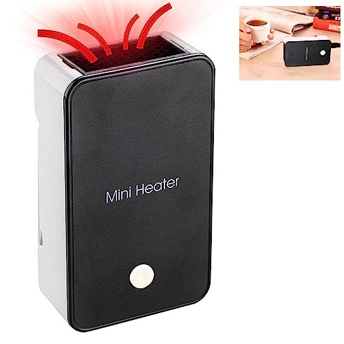 YOUCIDI Safety Energy-saving Heater Mini Portable Room Office Desktop Electric Fan Heater Air Warmer Black - Image 3