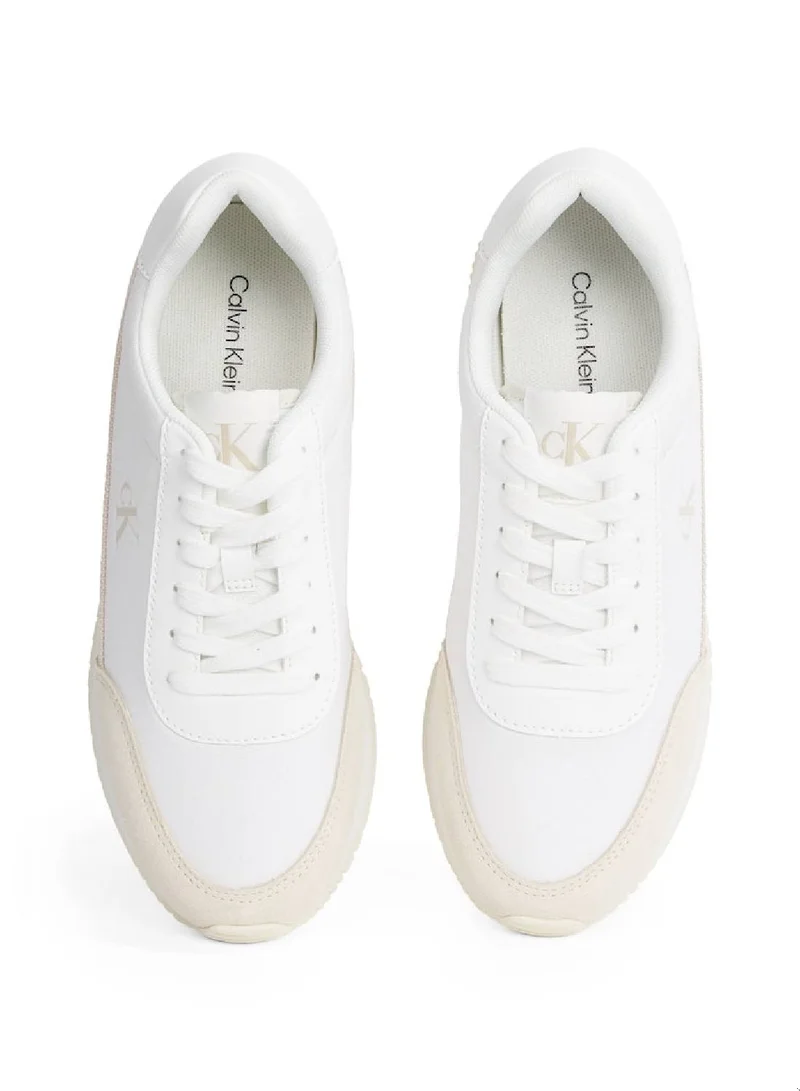 Calvin Klein Jeans Retro Low Lace Up Canvas Runner Sneakers