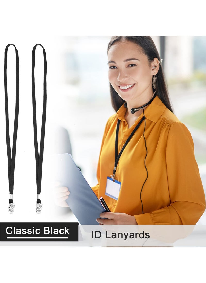 SYOSI - Bulk Lanyards for ID Name Badge Holders with Swivel Hook, Flat Lanyards Set for Office and School, 50 Pieces - Image 1