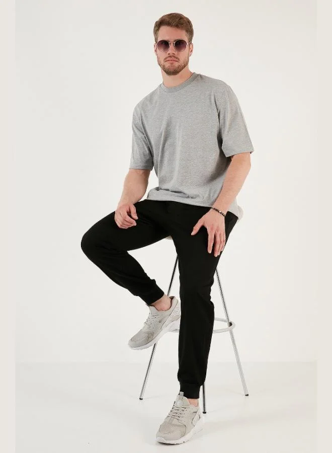 بوراتي تيشيرت قطن بوراتي بقصة واسعة ورقبة دائرية رجالي