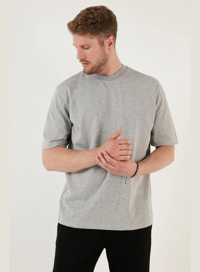 Buratti  Buratti Cotton Oversize Crew Neck Basic T Shirt Men's T SHIRT 5902365 for Men | Best Price UAE