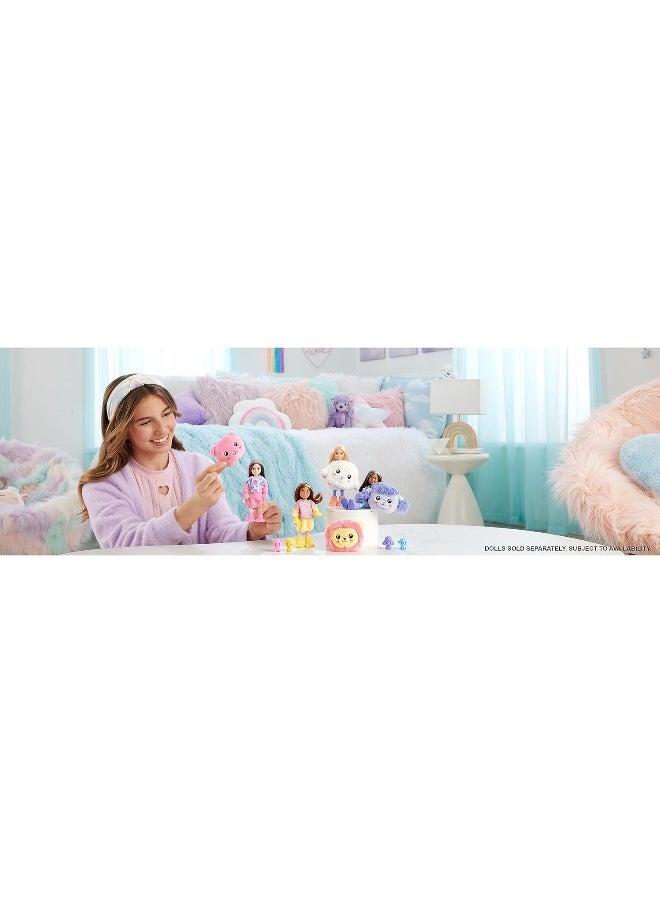 Barbie Barbie Cutie Reveal Cozy Cute Tees Series Chelsea Doll & Accessories, Plush Lamb, Blonde Small Doll  - Image 3