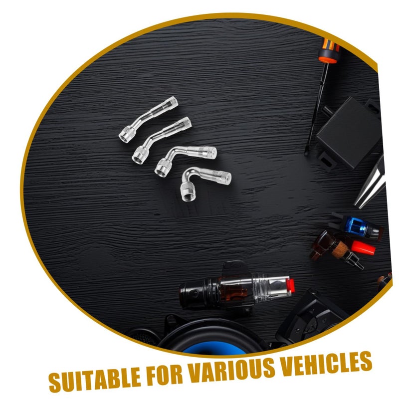 Tire Valve Stem Extenders 6 Pcs For Car Motorcycle Truck Bicycle Easy Inflation - Image 4