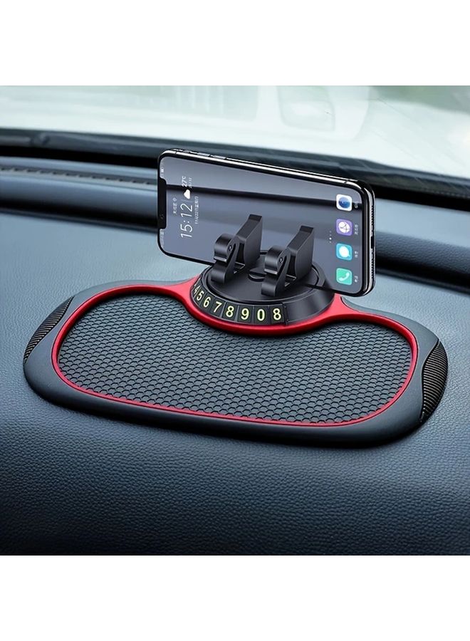 Multi Functional Car Anti Slip Mat And Phone Mount With 360 Rotating Swan Bracket 1pc - Image 1