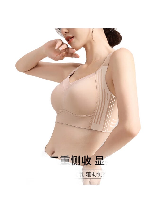 GRACEWELL Seamless Thin Full Coverage Bra For Large Minimizing, Push-Up, Side Support, High Side Ratio, Anti-Sagging Brassiere - Image 2