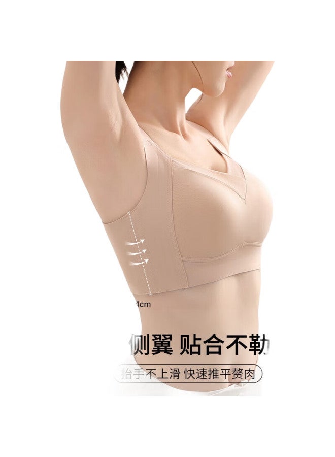 GRACEWELL Seamless Thin Full Coverage Bra For Large Minimizing, Push-Up, Side Support, High Side Ratio, Anti-Sagging Brassiere - Image 3