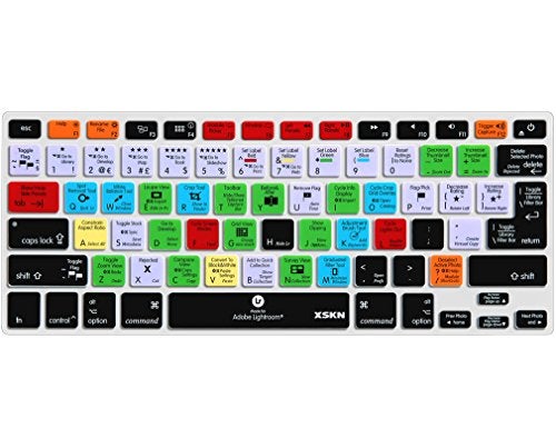 XSKN Adobe Lightroom Keyboard Silicone Skin Cover for MacBook Air 13, Pro 13, 15, 17 and Wireless keyboard - Image 1