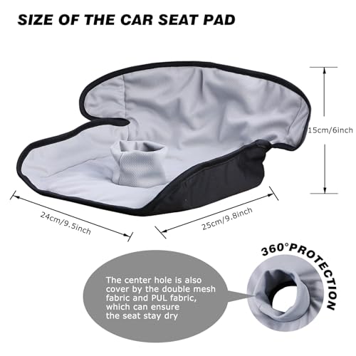 Hi Sprout Piddle Pads Multiuse and Leak Free Lines for Baby Stroller High Chair Car Seat Waterproof Toilet Training Seat Covers for Toddles Grey 1 Pack - Image 3
