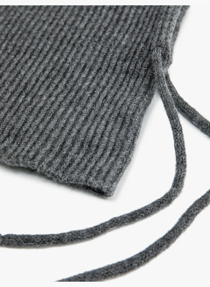 KOTON Şahika ErcüMan X Koton - Tie Detail Snow Beanie