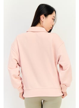 Reebok Women Sportswear Fit Long Sleeve Outdoor Sweatshirt, Pink  - Image 2