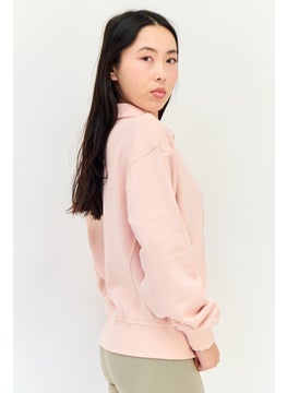Reebok Women Sportswear Fit Long Sleeve Outdoor Sweatshirt, Pink  - Image 3