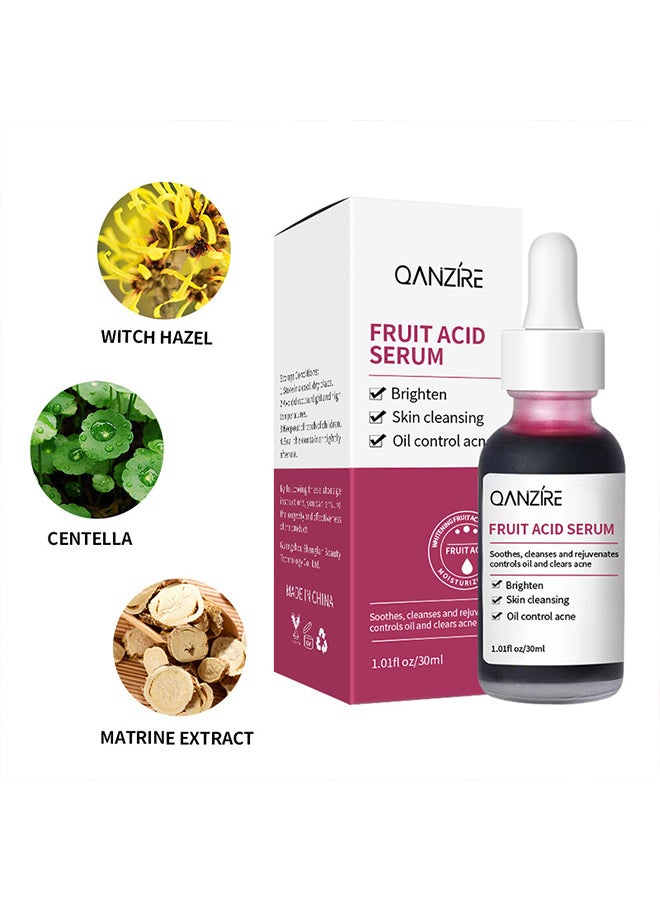 QANZIRE fruit acid essence, refines pores, cleanses skin, brightens skin tone, softens cuticles, and is a skincare product - Image 4