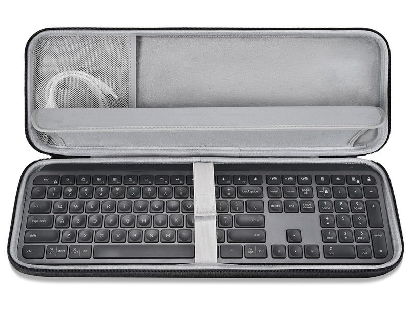 CASEDAO Hard Keyboard Carrying Case Sleeve Cover for MX Keys S/MX Keys Advanced Wireless Illuminated Keyboard, Travel Protective Storage Bag - Image 1