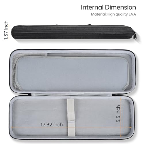 CASEDAO Hard Keyboard Carrying Case Sleeve Cover for MX Keys S/MX Keys Advanced Wireless Illuminated Keyboard, Travel Protective Storage Bag - Image 2