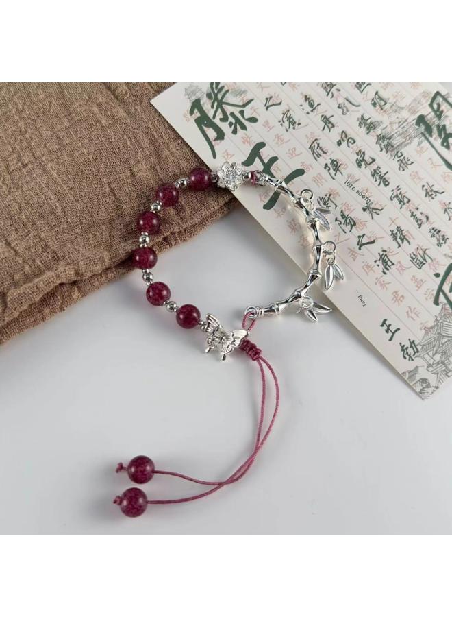 NIBEMINENT Advanced Design Sense Beaded Bracelet Light Luxury Niche Pearl Women's All-match Temperament Net Red Jewelry 