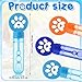 Rotatingpals 24 Pcs Blue Dog Paw Print Bubble Wands Mini Bubble Toy for Kids Toddlers Birthday Goody Bag Stuffer Summer Outdoor Classroom Reward Gifts Puppy Party FavorsDark Light Blue Orange Paw - Image 4
