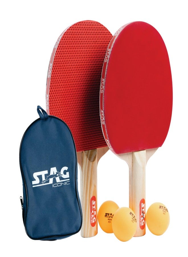 Stag 1 Star Table Tennis Play Set (2 Bats and 3 Balls) Height 25 Centimeters Beam Width 15cm - Image 1