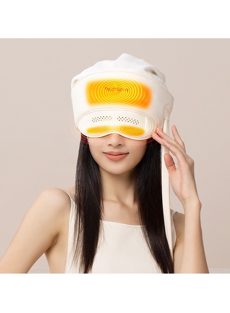 general 2024 Head & Eye Gravure Massager Head Eye Kneading Hot Compress Massage Cap Sleep Device Head Massager - Image 1