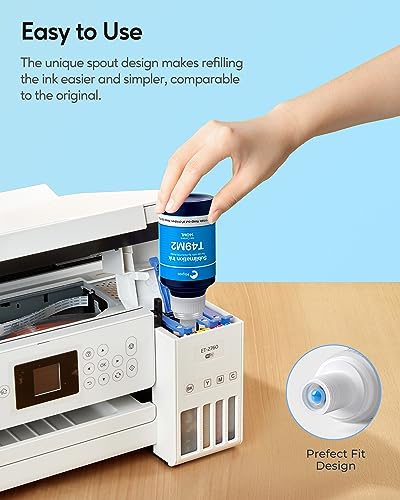 Hiipoo 560ML T49M Sublimation Ink for Epson Surecolor F170 F570 Sublimation Printer(T49M1 T49M2 T49M3 T49M4 Autofill/ICC-Free/Anti-UV) - Image 3