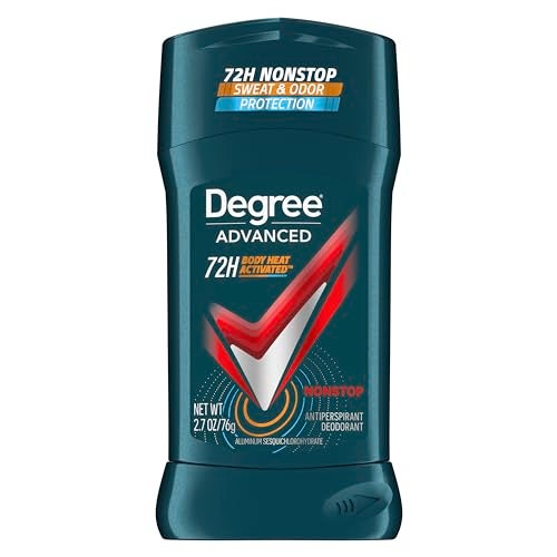 Degree Men Antiperspirant Deodorant Nonstop 72-Hour Sweat and Odor Protection Antiperspirant For Men With Body Heat Activated Technology 2.7 oz - Image 1