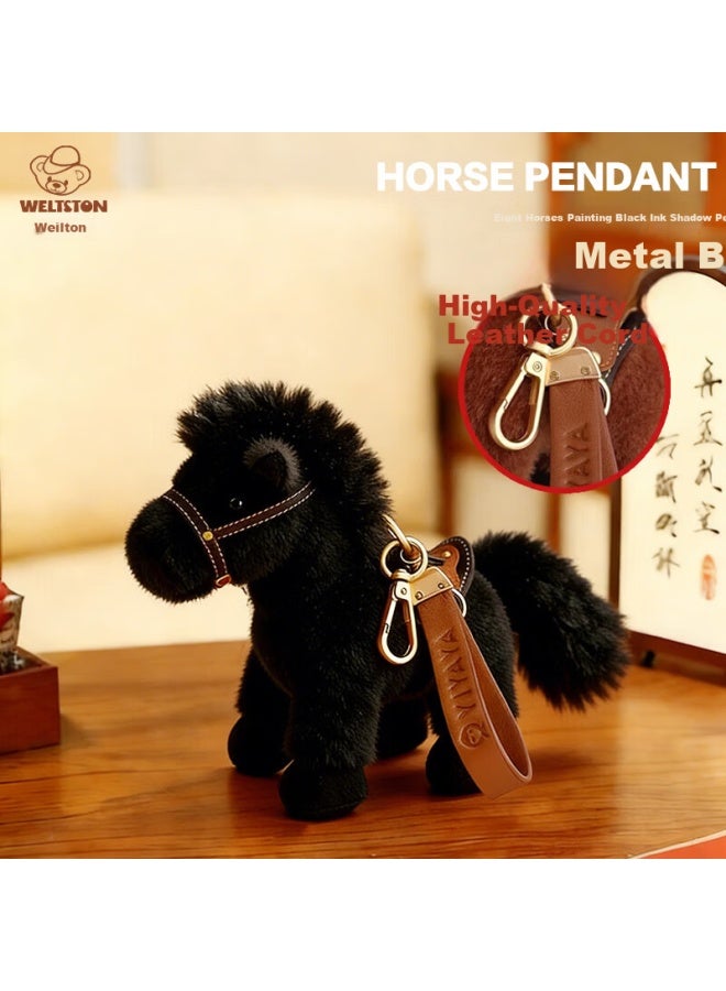 Weltston Year Of The Horse Mascot Plush Toy Zodiac Horse Doll New Year Gift Keychain - Image 1