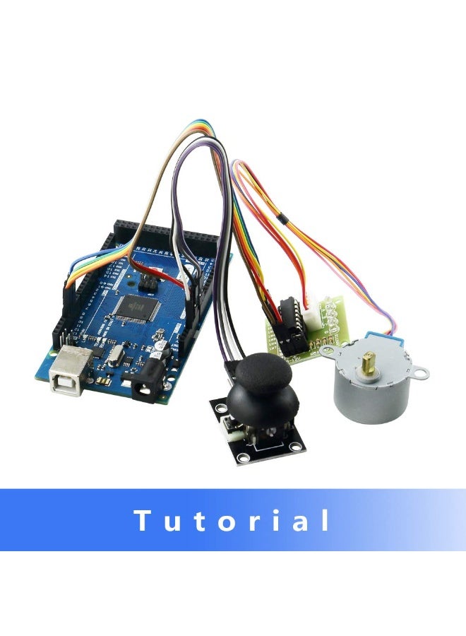 والالا مجموعة البدء الكاملة لمشاريع STEM الإلكترونية لـ Arduino مع Mega2560 وLCD1602 ومحرك سيرفو ومحرك متدرج وأجهزة استشعار ولوحة توصيل وسلك توصيل ومقاوم ومكثف وترانزستور وبرنامج تعليمي - Image 5