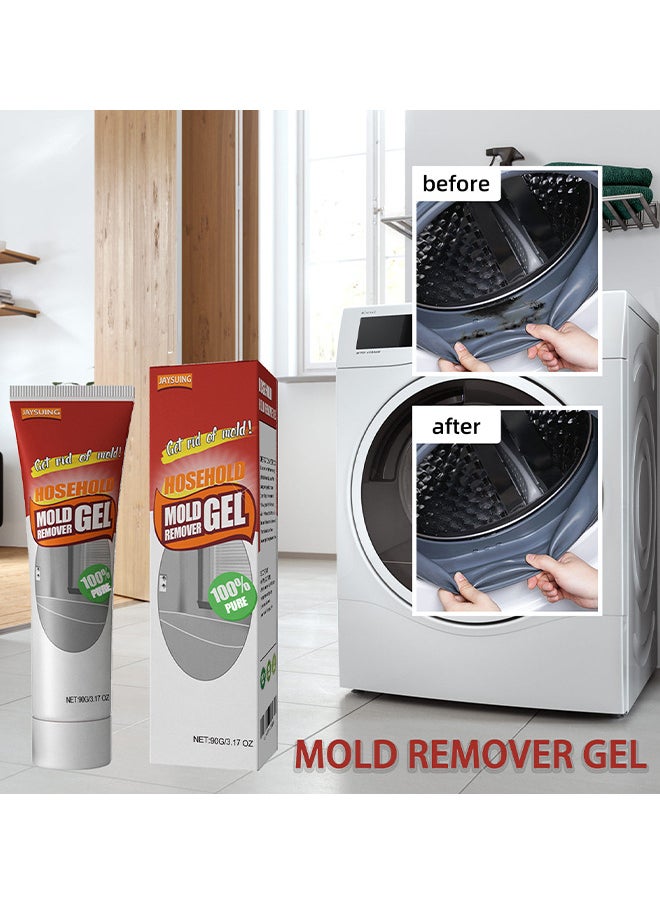 Jaysuing Household Mold Stain Remover Gel, Wall Wall Bathroom Kitchen White Wall Stain Removal Mold And Mildew, Mildew Removal Gel, For Washing Machine Fridge Bathroom Shower  - Image 4