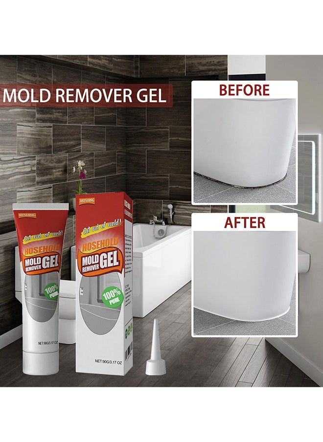 Jaysuing Household Mold Stain Remover Gel, Wall Wall Bathroom Kitchen White Wall Stain Removal Mold And Mildew, Mildew Removal Gel, For Washing Machine Fridge Bathroom Shower  - Image 5