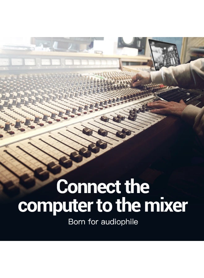 VENTION 3.5mm Male to 2*6.5mm Male Audio Cable Black Model - Image 3