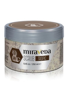 ItalWax Miraveda by Italwax Tropic Scrub - 250ml - With exfoliating coconut shell particles – Ideal for the whole body  - Image 1