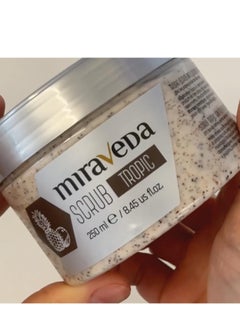 ItalWax Miraveda by Italwax Tropic Scrub - 250ml - With exfoliating coconut shell particles – Ideal for the whole body  - Image 2