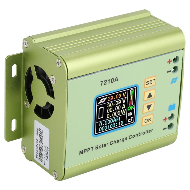 MPPT Solar Charge Controller 0-10A Adjustable DC15-90V - Aluminum Alloy Case with LCD Display for Home Solar Power System - Image 5