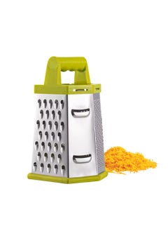 Sweet Home Sweet Home Six-Sided Grater Potato Grater 6-in-1 Stainless Steel Vegetable Grater Perfect Grater for Vegetables, Ginger, Parmesan Cheese - Dishwasher Safe Versatile Cheese Grater with Handle  - Image 1