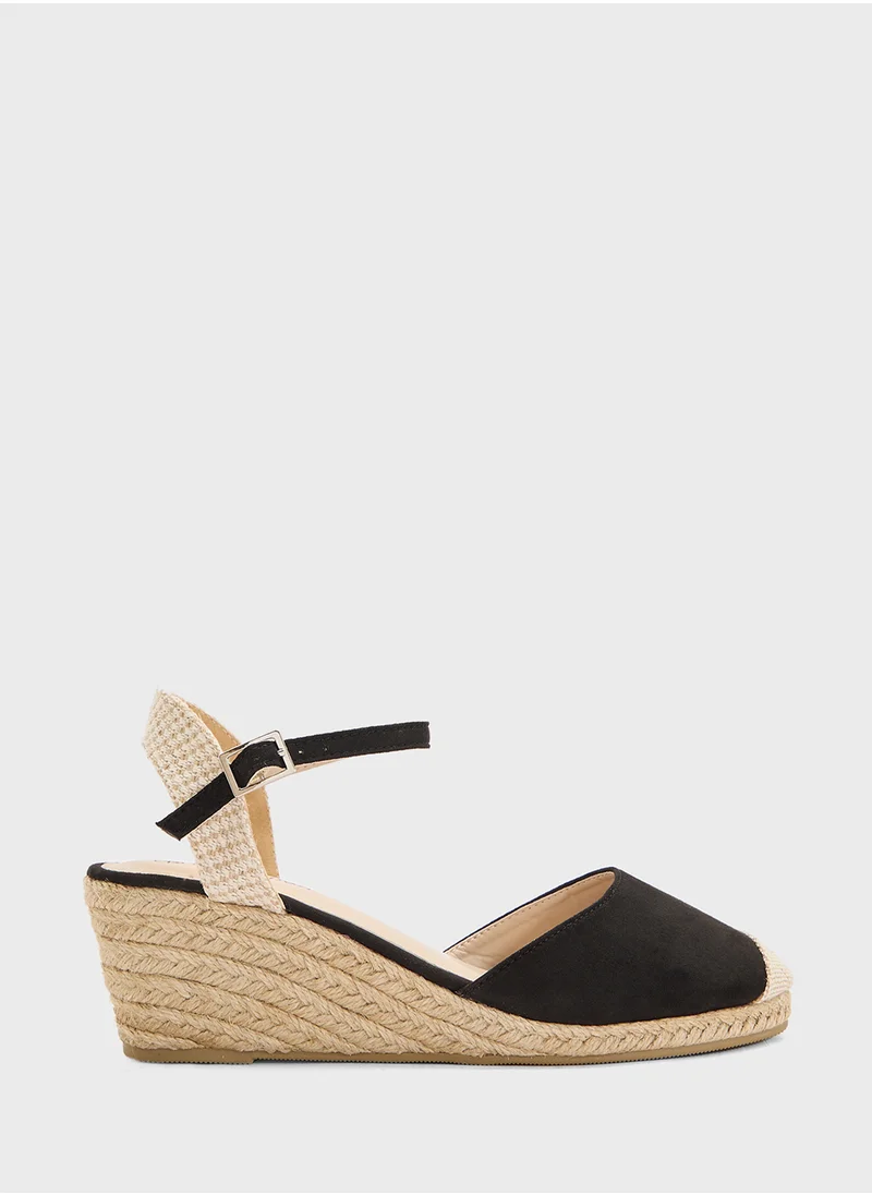 ايلا Mid Heel Classic Espradille Wedge