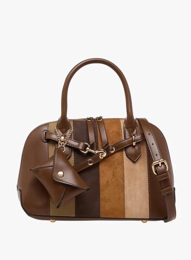 سيليست Colourblock Tote Bag with Double Handles and Detachable Purse