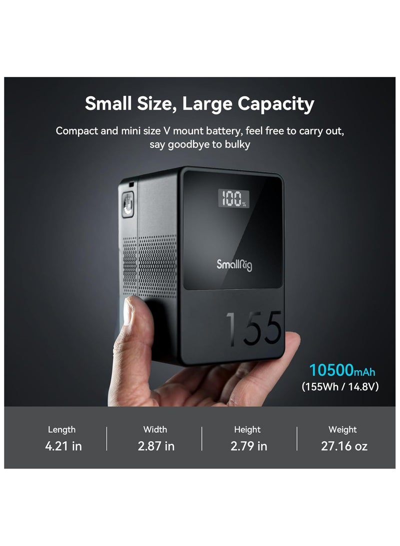 SmallRig VB155 Mini V-Mount Battery (155Wh) - Image 4