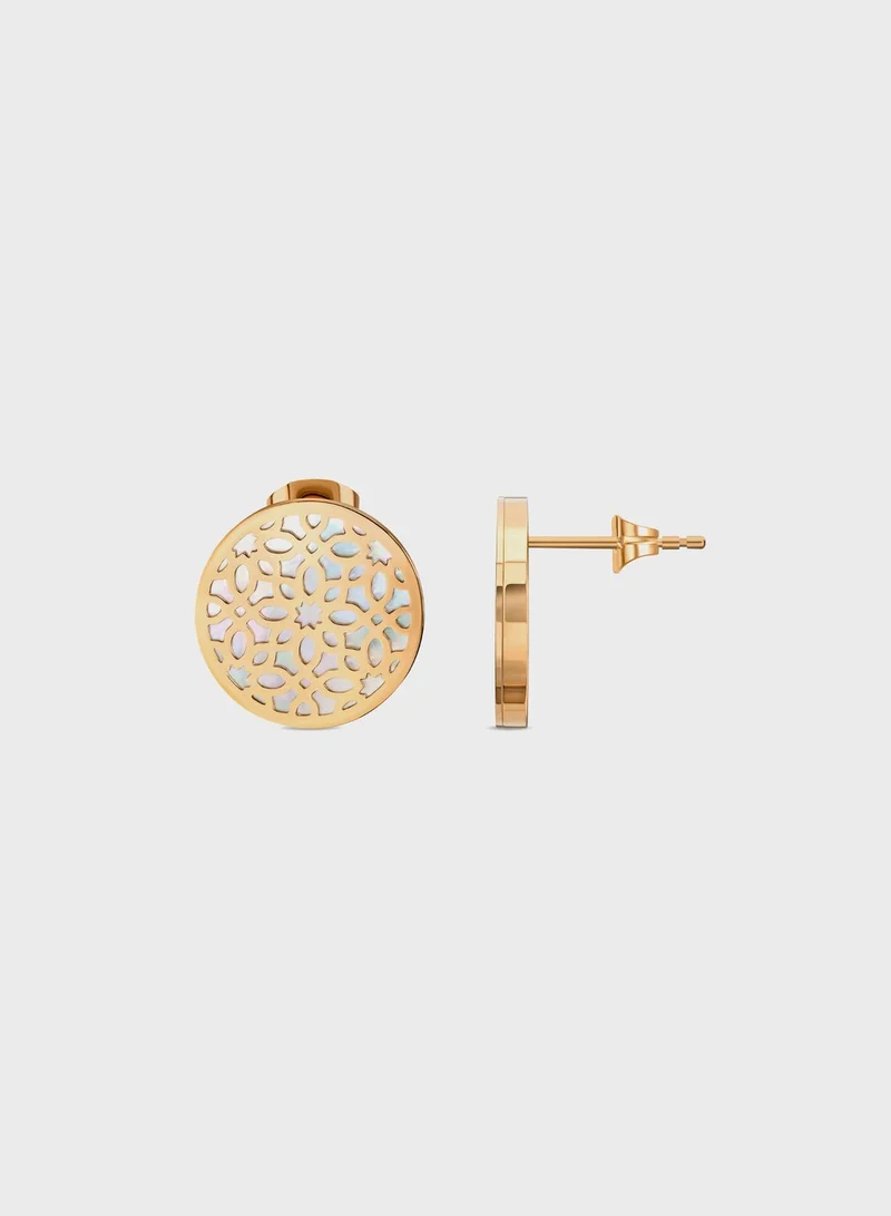CERRUTI 1881 Chain Detailed Stud Earrings
