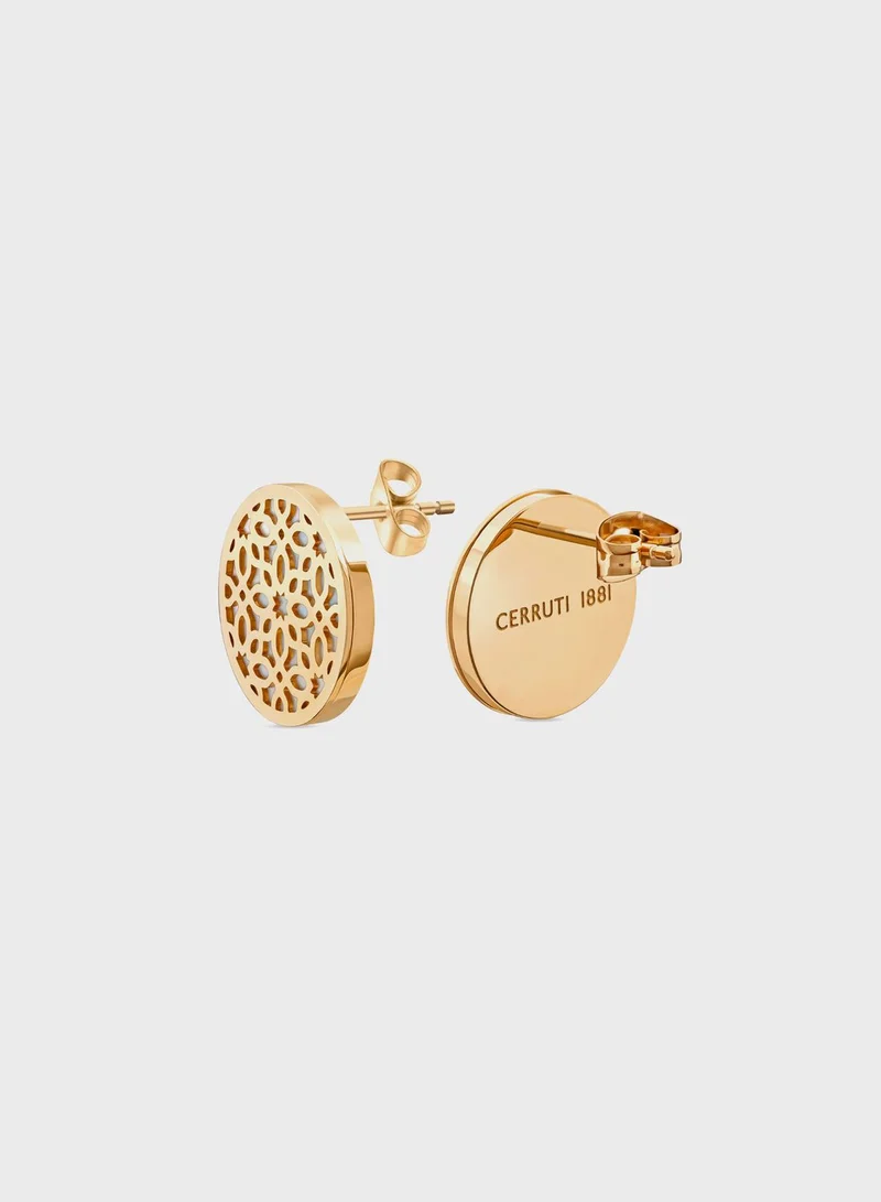 CERRUTI 1881 Chain Detailed Stud Earrings